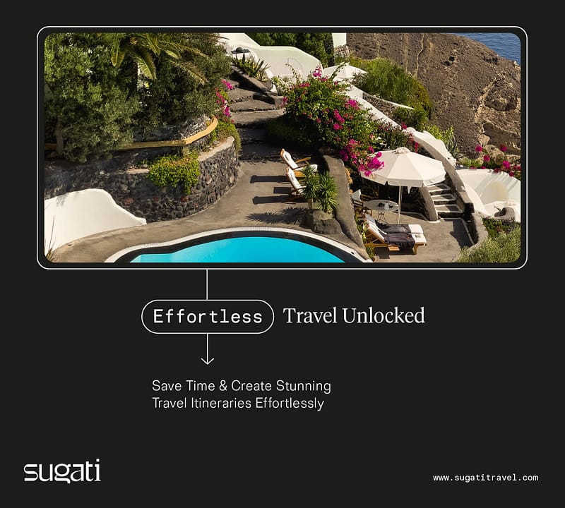 Sugati CRM Smart Import travel itinerary builder interface